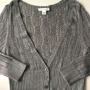 [White House Black Market] - Cropped Cardigan